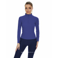 Mujer Long Baselayer Equestrian Top Navy azul